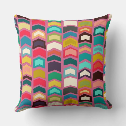 pijlroze pop kussen (Achterkant)