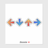 Pijlspread Sticker (Vel)