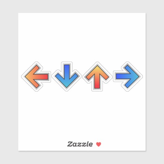 Pijlspread Sticker (Vel)