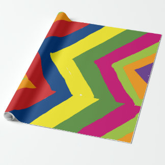 Pijlstrepen in kleurrijk patroon cadeaupapier