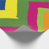 Pijlstrepen in kleurrijk patroon cadeaupapier (Hoek)