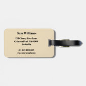 Pijltje Bagagelabel (Achterkant horizontaal)