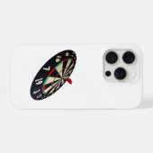Pijltje op doel naar roos, iPhone hoesje (Achterkant horizontaal)