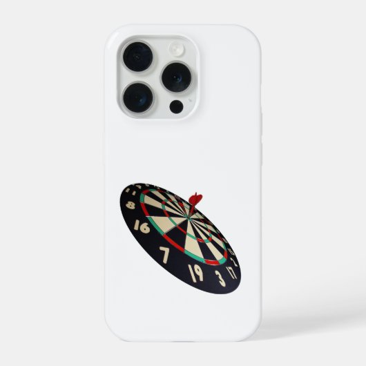 Pijltje op doel naar roos, iPhone hoesje (Achterkant)