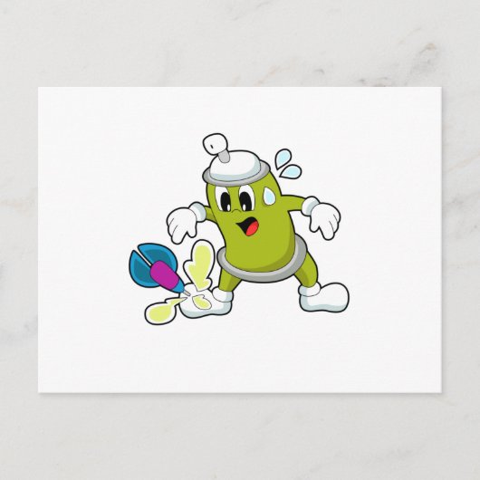 Pijltjes IJs spray Dart Briefkaart (Voorkant)