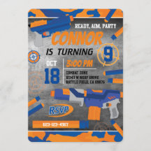 Pijltjes Pistool Uitnodiging