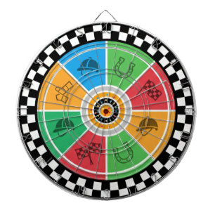 Pijltjesbord Paardenrace Dartbord
