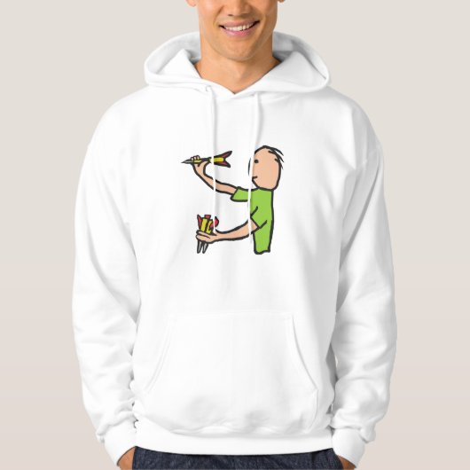 Pijltjeswerpen Hoodie (Voorkant)