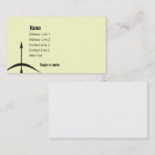 PijlVisitekaartje voor boogschieten Visitekaartje (Voorkant / Achterkant)