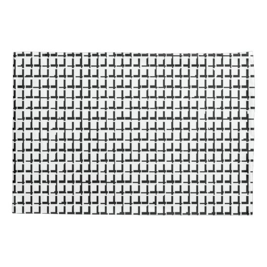 Pijlvormige Hoesjes Zwart-witpleinen Kussensloop (Achterkant)