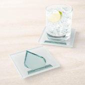 Pijlvormige kristal award glazen onderzetter (Schuin)