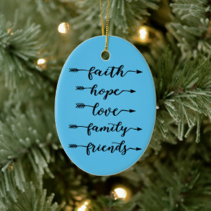 Pijlw woorden keramiek ornament