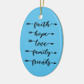 Pijlwoorden keramisch ornament (Links)