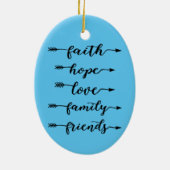 Pijlwoorden keramisch ornament (Achterkant)