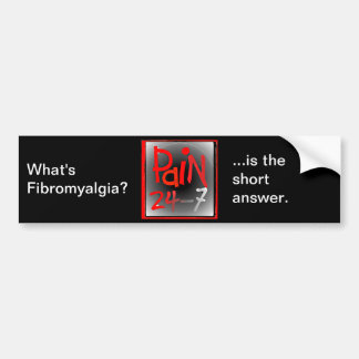 Pijn 24/7 bumpersticker