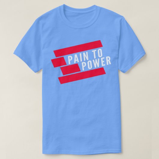 Pijn aan kracht t-shirt (Design voorkant)