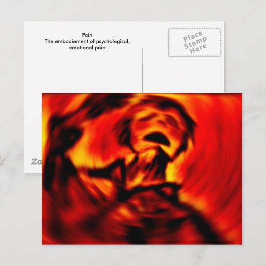 Pijn Briefkaart (Voorkant / Achterkant)