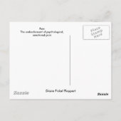 Pijn Briefkaart (Achterkant)