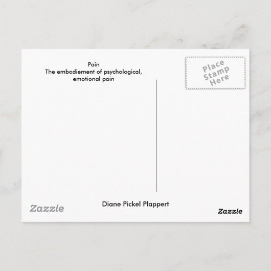 Pijn Briefkaart (Achterkant)