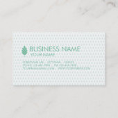 PIJN CONE VISITEKAARTJE PASTEL TURQUOISE (Achterkant)