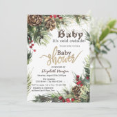 Pijn Cones, Baby shower boomvertakkingen Kaart (Staand voorkant)