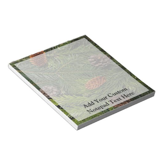 Pijn Cones en Branches Notitieblok (Schuin)