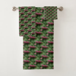 Pijn Cones en Pine Needles Natuur Patroon Bad Handdoek