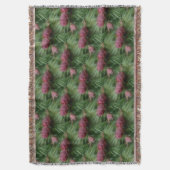 Pijn Cones en Pine Needles Natuur Patroon Deken (Voorkant Verticaal)