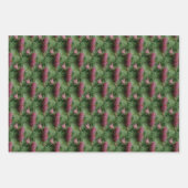 Pijn Cones en Pine Needles Natuur Patroon Inpakpapier Vel (Voorkant 3)