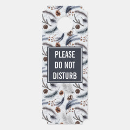 Pijn Cones Winter Pattern niet storen Deurhanger