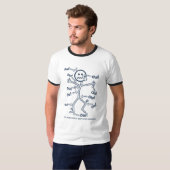 Pijn Dans Kaart Gebruikershandleiding T-shirt (Voorkant volledig)
