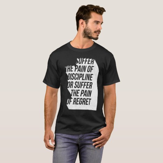 Pijn disciplinaire of reguliere werkout Motivatie  T-shirt (Voorkant volledig)