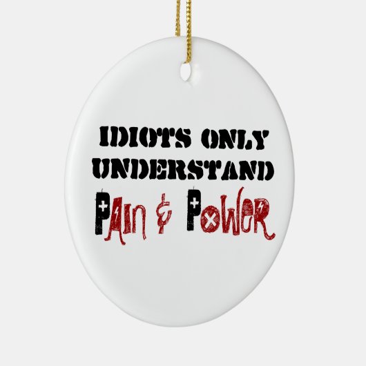 Pijn en kracht (2 segmenten) - Auto spiegels Keramisch Ornament (Rechts)