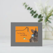 Pijn en lijden briefkaart (Staand voorkant)