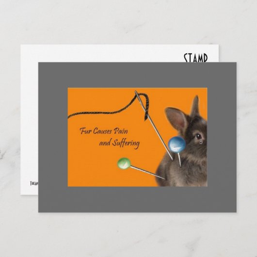 Pijn en lijden briefkaart (Voorkant / Achterkant)