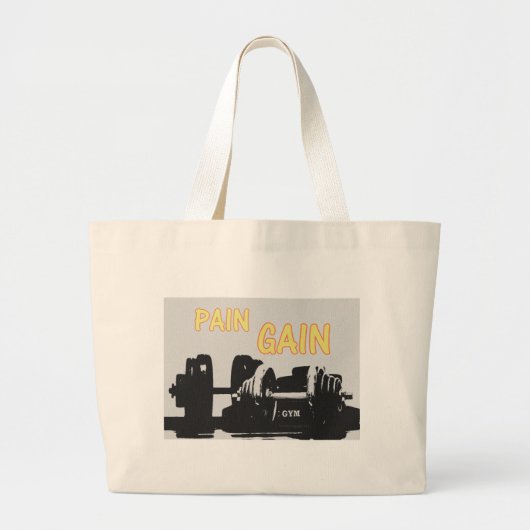Pijn en pijn grote tote bag (Voorkant)