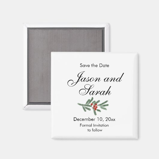 Pijn en veenbessen | Datum opslaan | Magneet (Voorkant / Achterkant)