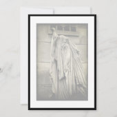 Pijn en verdriet Uitnodiging voor begrafenisaankon (Voorkant)