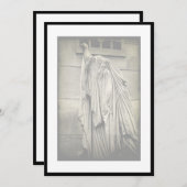 Pijn en verdriet Uitnodiging voor begrafenisaankon (Voorkant / Achterkant)