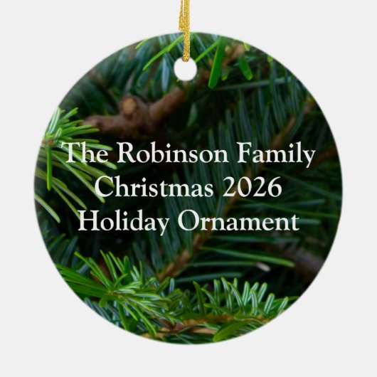 Pijn/Goud/Rode Bow Keramisch Ornament (Achterkant)