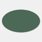 Pijn Groen Ovale Sticker (Voorkant)