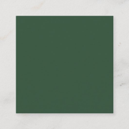 Pijn Groen Vierkante Visitekaartje (Voorkant)