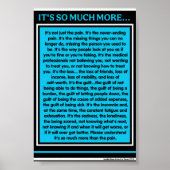 PIJN.. HET IS ZOVEEL MEER... POSTER (Voorkant)