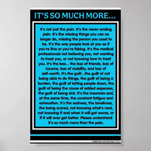 PIJN.. HET IS ZOVEEL MEER... POSTER (Voorkant)