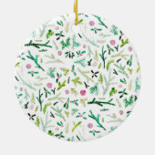 Pijn, Holly en Sugarplums Keramisch Ornament (Achterkant)