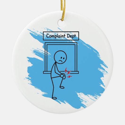 Pijn Humor Klacht Aangepaste Conditie Ornament (Voorkant)