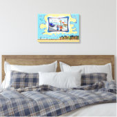 Pijn In De Nek | Beterschap 18x12 Canvasprint  Canvas Afdruk (Insitu (Slaapkamer))