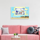 Pijn In De Nek | Beterschap 18x12 Canvasprint  Canvas Afdruk (Insitu (Woonkamer))