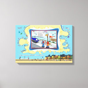 Pijn In De Nek Beterschap 18x12 Canvasprint Canvas Afdruk
