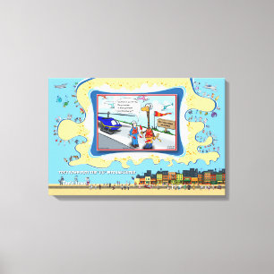 Pijn In De Nek Beterschap 24x16 Canvas Afdruk